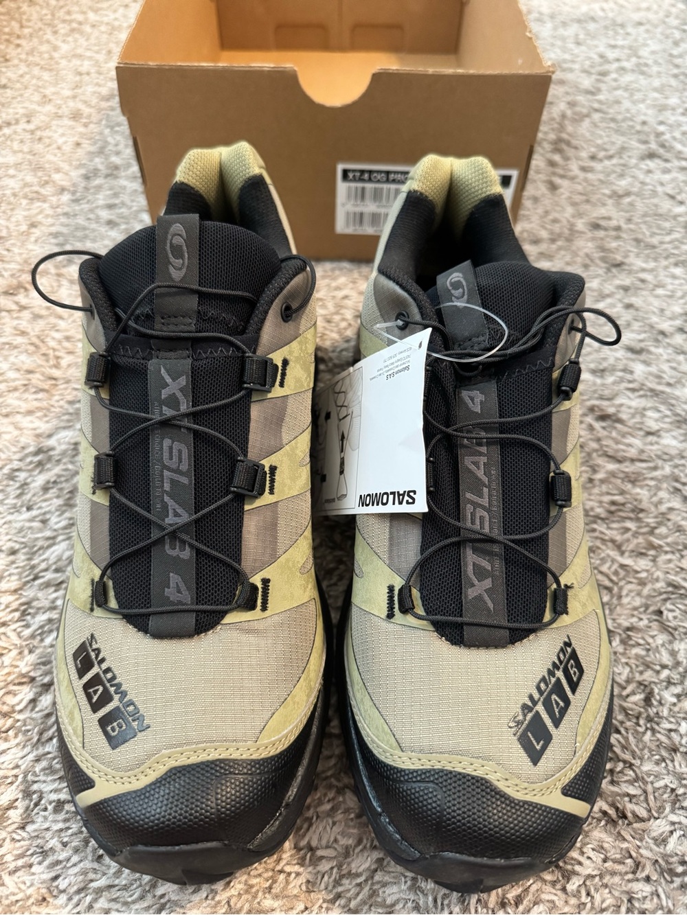 Salomon XT-4 OG PROTECTIVE shoes in Aloe/black/silver cloud